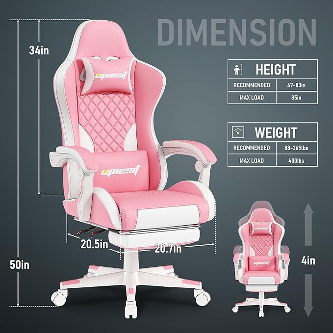 Gaming Chair, Ergonomic Computer Chairs - Image 3