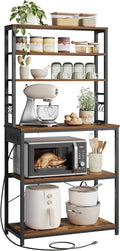 VASAGLE Bakers Rack with Power Outlet, 31.5 Inches Coffee Bar by VASAGLEbySONGMICSHOME