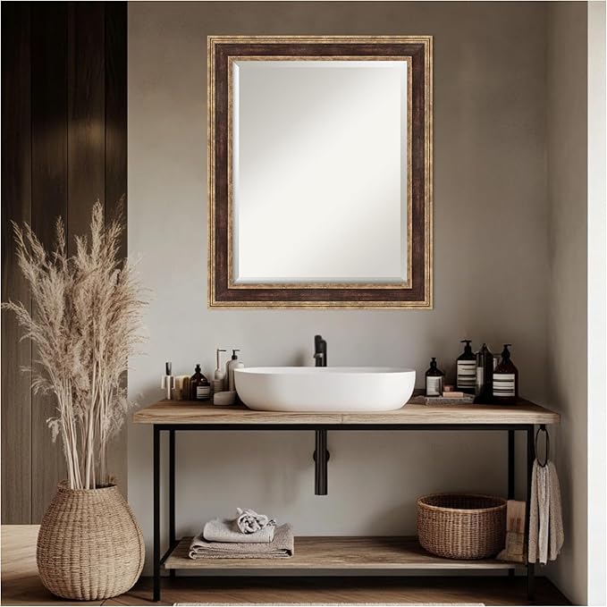 Amanti Art Bronze Bathroom Mirror - Image 4