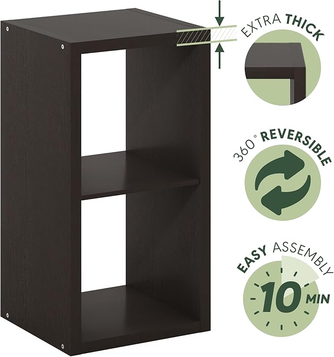 Furinno Cubicle Open Back Decorative Cube Storage Organizer - Image 6