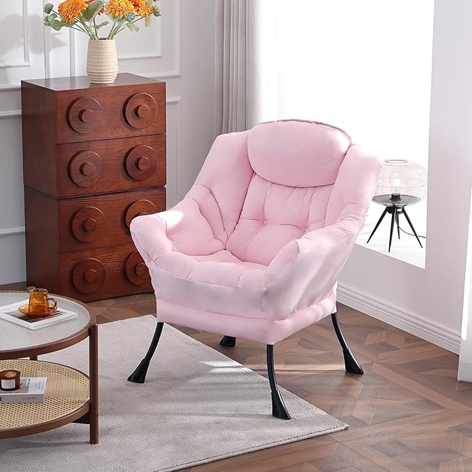 Lazy Chair, Reading Armchair, Large Modern Lounge Accent Chair, Leisure Sofa - Image 7