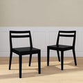 Grain & Grove Davie Dining Room Chairs Set of 2, Solid Wood Modern Kitchen Chair by GrainGrove