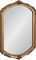 Kate and Laurel Berkshire Vintage Arched Wall Mirror, 24 x 36, Antique Ornate by KateandLaurel