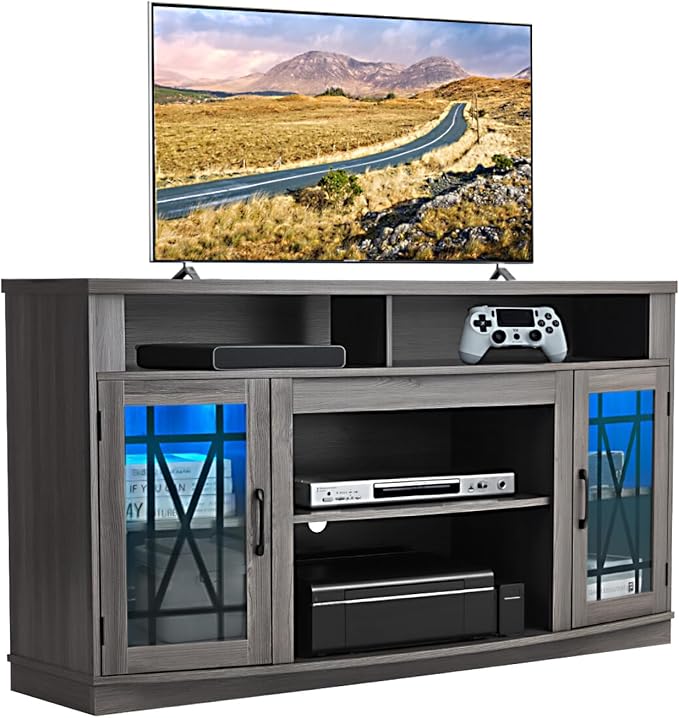 VEVOR TV Stand for TVs up to 65 inch, Farmhouse Entertainment Center by VEVOR