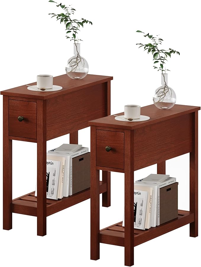 ChooChoo Narrow End Table, Small Side Table by ChooChoo