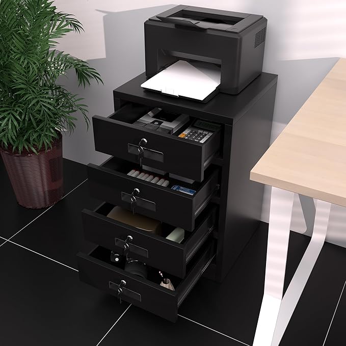 Metal Storage Cabinet with Lockable Drawers - Image 7