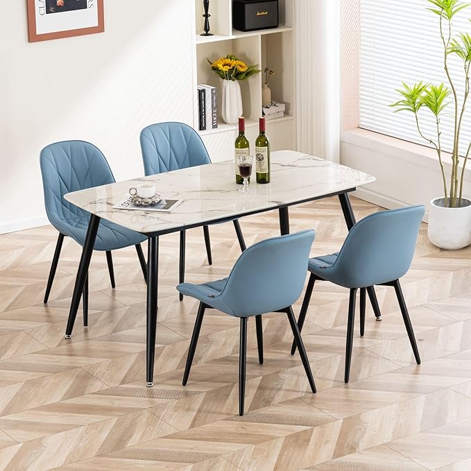 Rowill Dining Chairs Set of 2 Modern Kitchen Chairs - Image 6