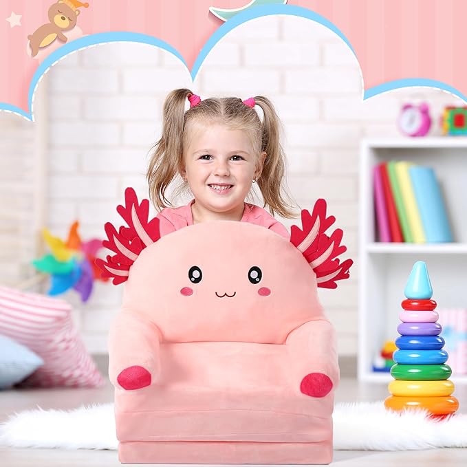 Axolotl Kids Couch Fold out 2-in-1 Toddler Sofa Fold out - Image 7