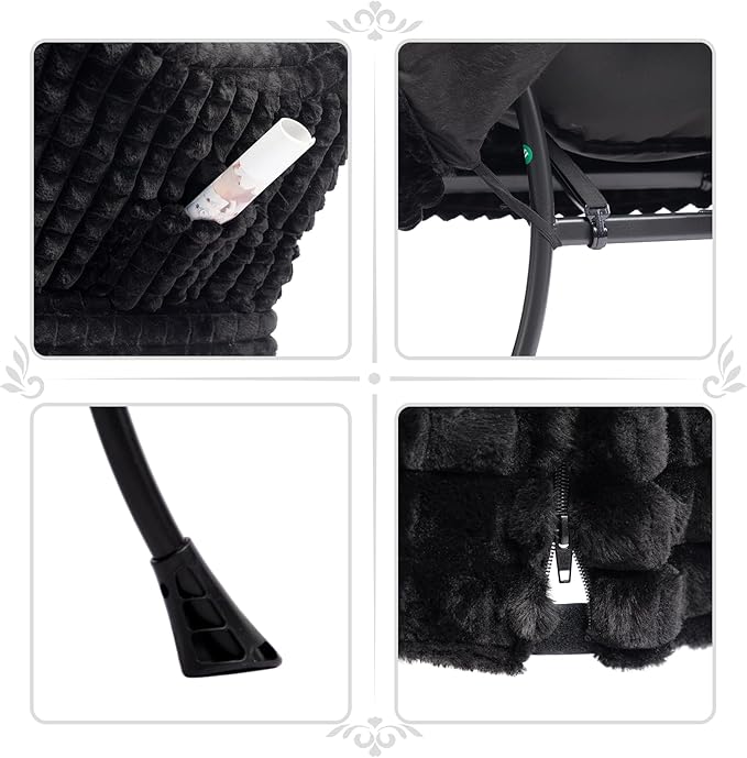HollyHOME Fabric Lazy Chair - Image 5