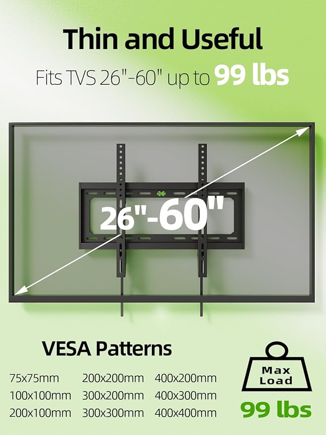 USX Mount Tilting TV Wall Mount Bracket Low Profile - Image 2