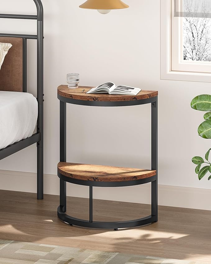 LITTLE TREE 2-Tier End Table Half Round - Image 4