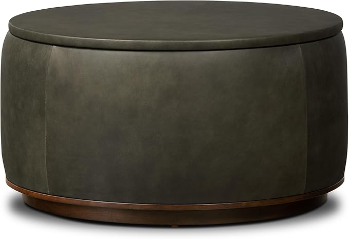 POLY & BARK Herve Storage Ottoman in Olivine Green by POLYBARK