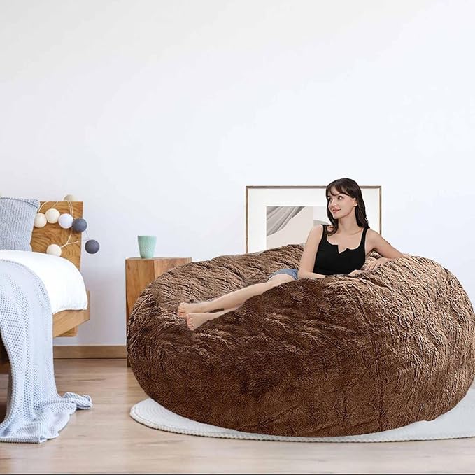 Bean Bag Chair for Adults Kids Without Filling Comfy Oversized Round Lazy Sofa - Image 3