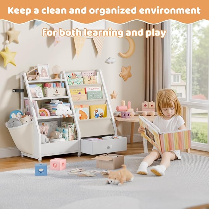Kids Bookshelf and Toy Storage - Image 4