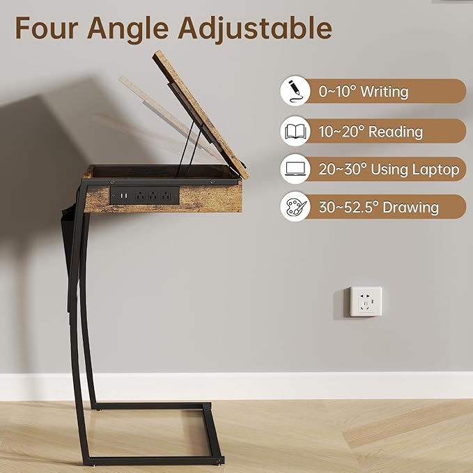 Hadulcet TV Tray Tables, Laptop Stand - Image 3