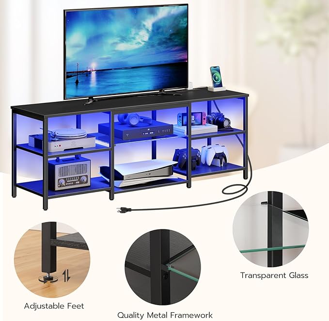 HOOBRO LED TV Stand for 65 Inch TVs - Image 7