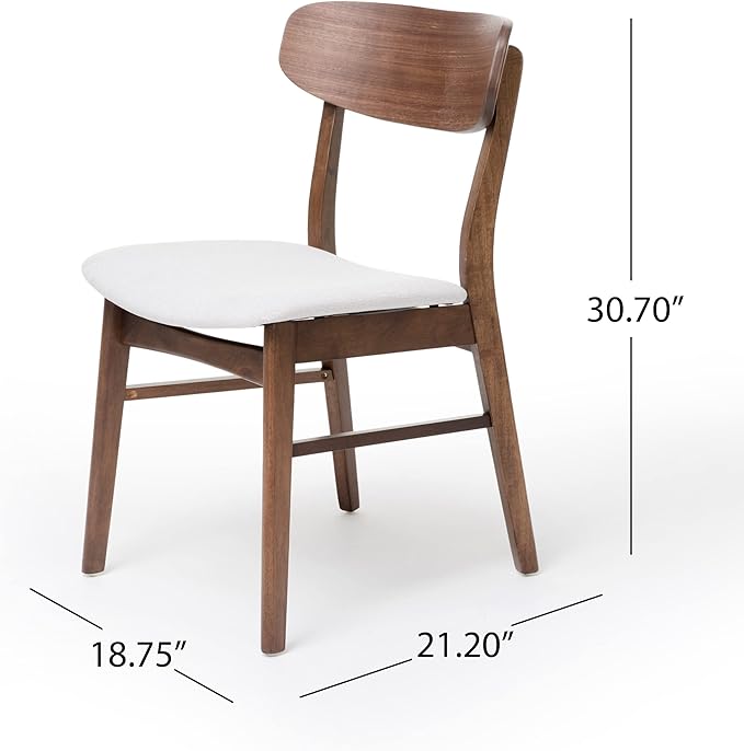 Christopher Knight Home Anthony Mid-Century Modern 7 Piece Dining Set, Light - Image 4