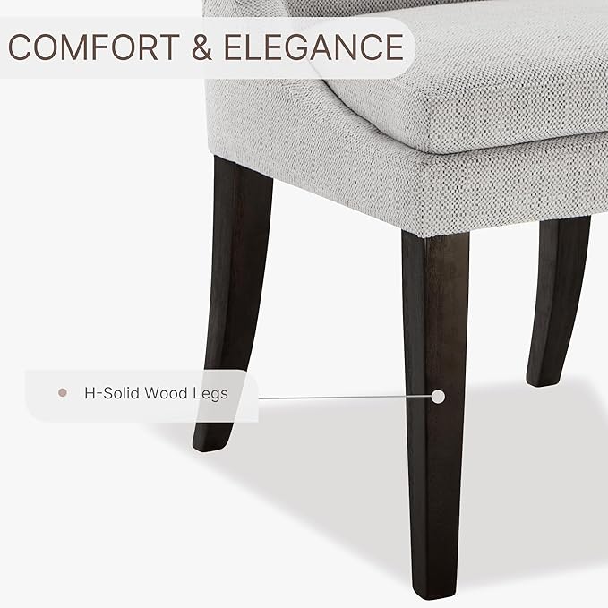 Upholstered Dining Chairs Modern Sidechair Performance Fabric High Back - Image 5