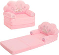 MOONBEEKI Toddler Chair Comfy，Foldable Princess Kids Couch by MOONBEEKI