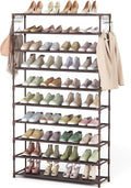 10 Tiers Shoe Rack 50 Pairs Large Capacity Tall Shoe Organizer Sturdy Shoe by LANTEFULforTidyingHouse