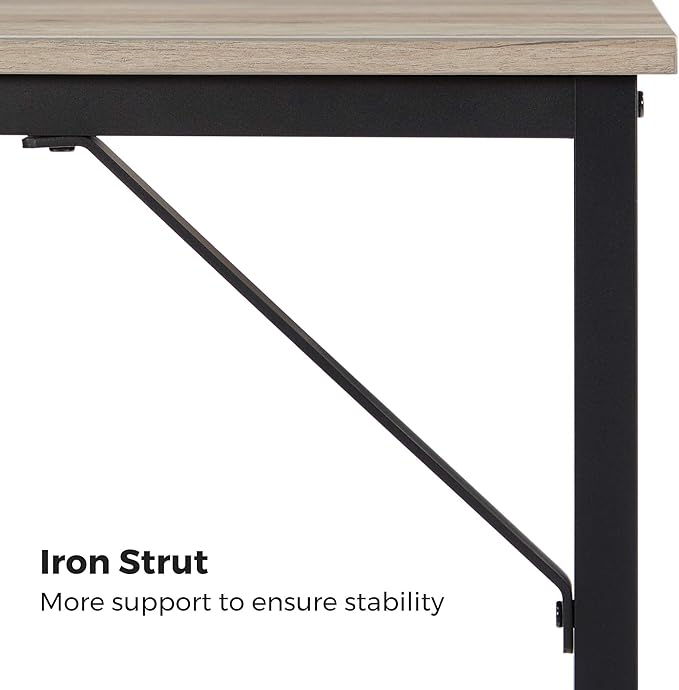VASAGLE Computer Desk, Gaming Desk, Home Office Desk, - Image 8