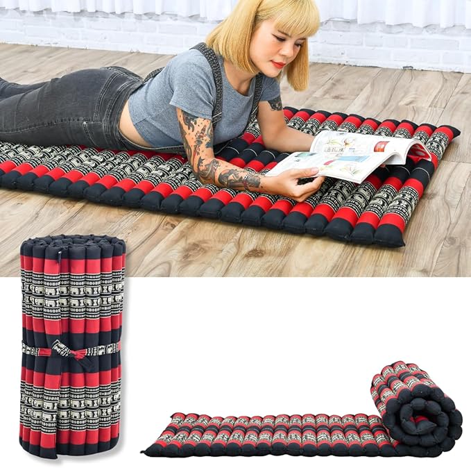 Leewadee - Foldable Floor Mattress - Japanese Roll Up Futon -Trifold Tatami by Leewadee
