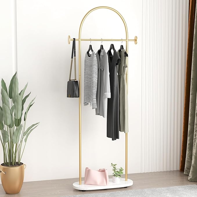 Gold Clothing Rack, Modern Clothes Rack - Image 6