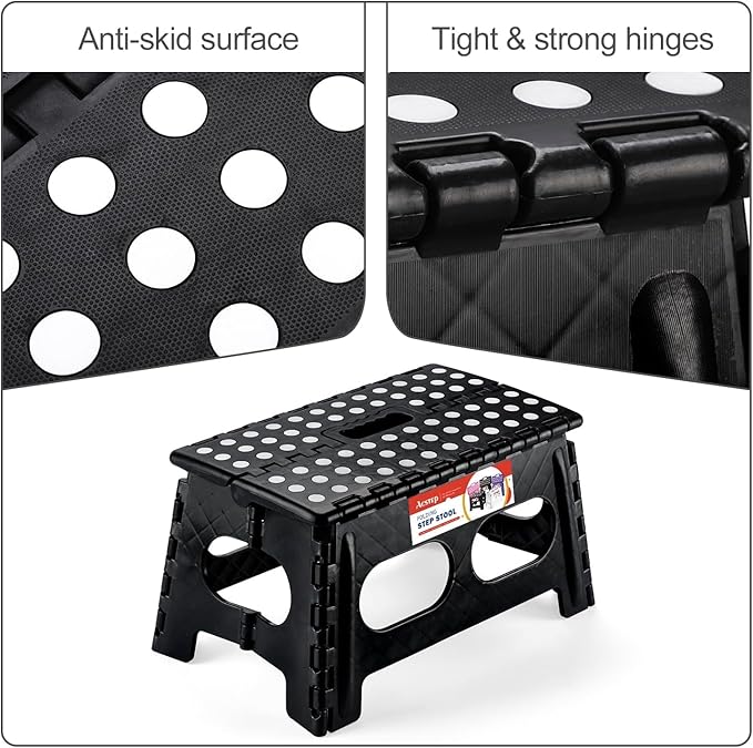 ACSTEP Folding Step Stool, 15-Inch Extra Wide 9Inch Height Heavy Duty Stepping - Image 3