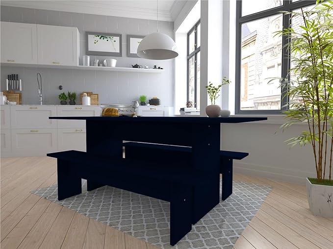Manhattan Comfort Nomad 3 Piece Dining Set - Image 2