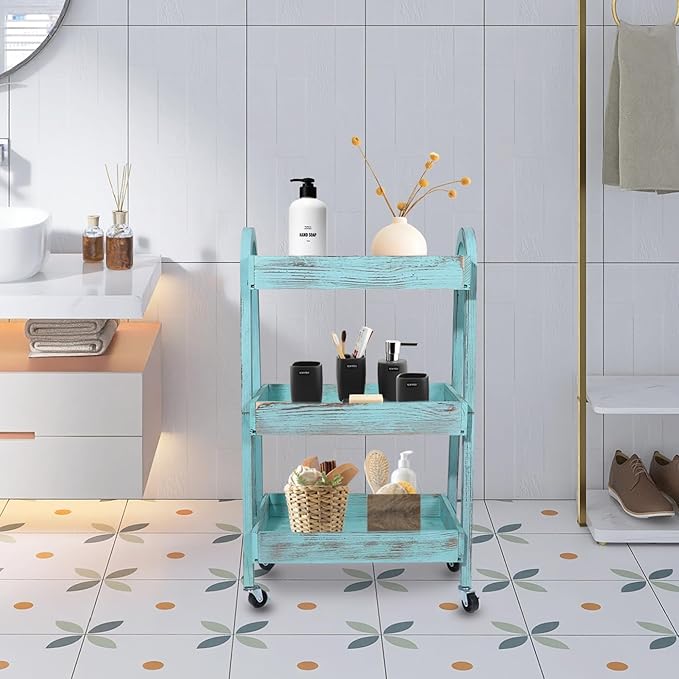 3-Tier Rolling Utility Cart - Image 5