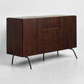 NTC Veil Sideboard with 2 Doors and 3 Drawers, Buffet Cabinet with Vertical by NTC