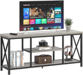 FOLUBAN Modern TV Stand for TV up to 65 Inch, Rustic Wood Entertainment Center by FOLUBAN