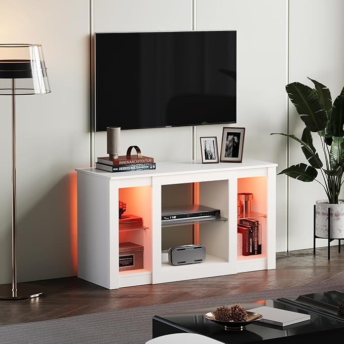 WLIVE TV Stand for 43 Inch TV, Modern Entertainment Center - Image 2