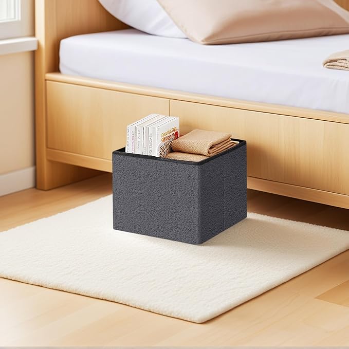 16.5 Folding Storage Ottoman Cube - Image 4
