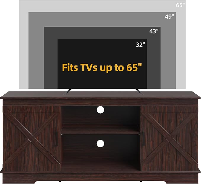 DWVO Farmhouse TV Stands for Living Room, Entertainment Center - Image 3