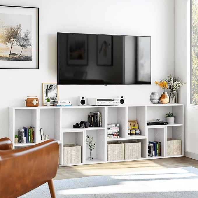 Kaboon Free-Form Modular Shelving Unit, Freestanding Bookcase 10 Inches Deep - Image 6