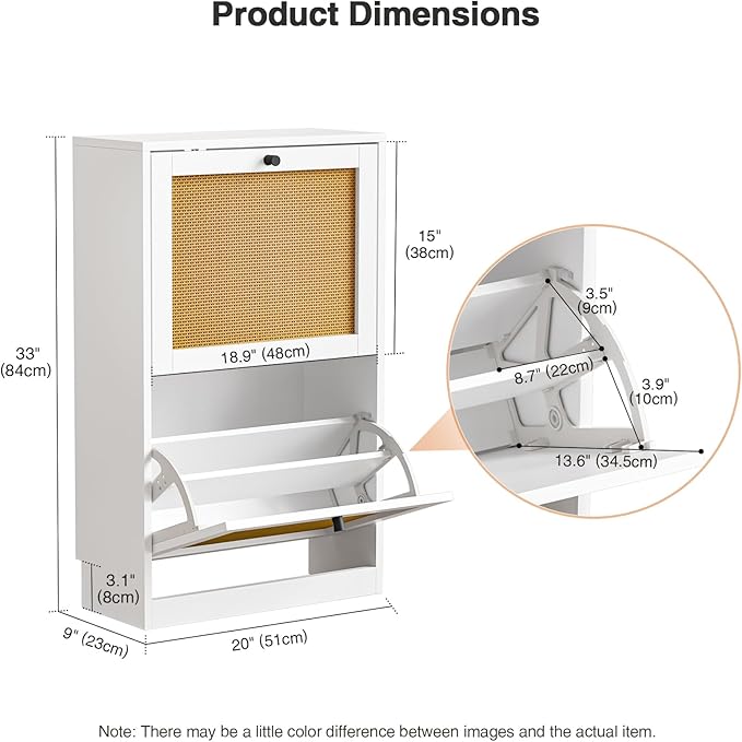 Shoe Storage Cabinet for Entryway - Image 2