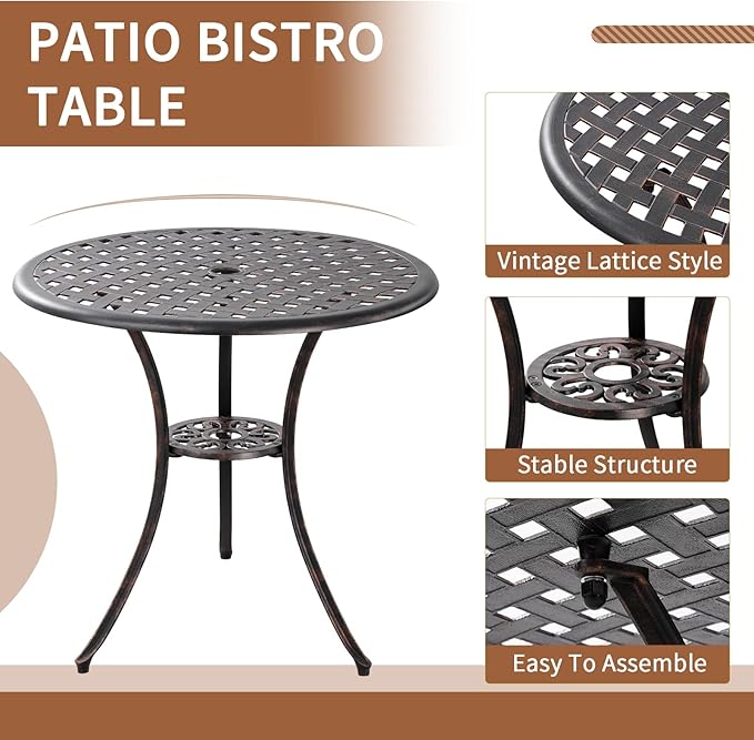 Bronze Patio Bistro Set - Image 6