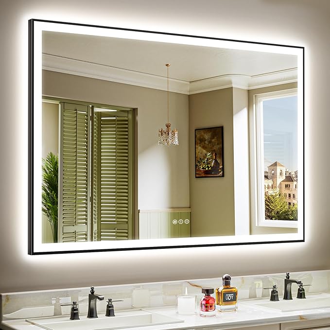 60x40 Inch LED Bathroom Mirror by YEELAIT
