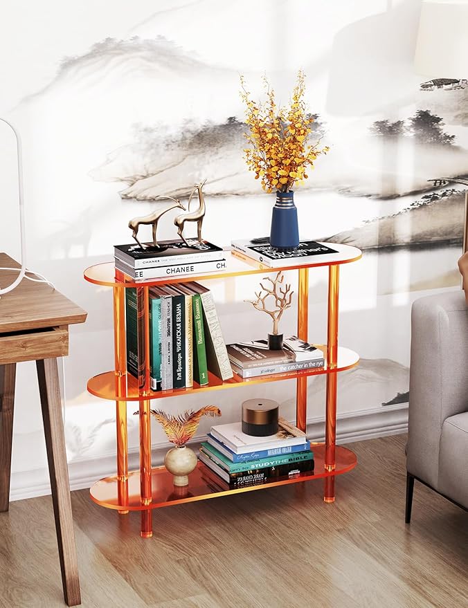 Clear Bookshelf, Acrylic Bookcase - Image 6