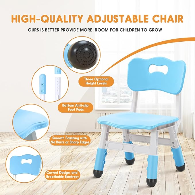 Kid Chairs Indoor 3 Level Adjustable Suitable - Image 5