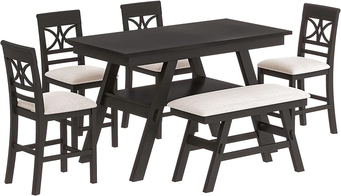 Merax 6 Piece Counter Height Dining Table Set - Image 7