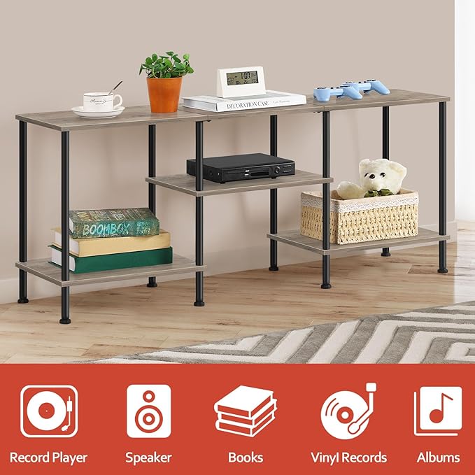 OYEAL 50 inch TV Stand for Living Room Farmhouse Entertainment Center - Image 5