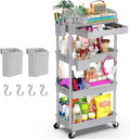 Goovilla 4 Tier Rolling Utility Cart Organizer by Goovilla
