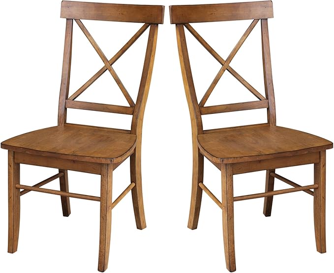 International Concepts Set of Two X-Back Dining Chair - Image 13