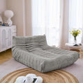 N&V Fireside Lounge Chaise Chair, Mid Century Armless Floor Lounger Sofa by NV