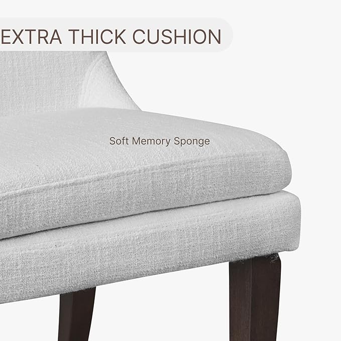 Upholstered Dining Chairs Modern Sidechair Performance Fabric High Back - Image 4