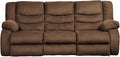 Signature Design by Ashley Tulen Upholstered Manual Pull-Tab Reclining Sofa by SignatureDesignbyAshley