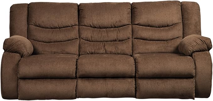 Signature Design by Ashley Tulen Upholstered Manual Pull-Tab Reclining Sofa by SignatureDesignbyAshley