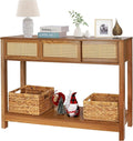 ZYBT Long Console Table, Rattan Entry Table, Console Tables by ZYBTtoCreateHappyMemories